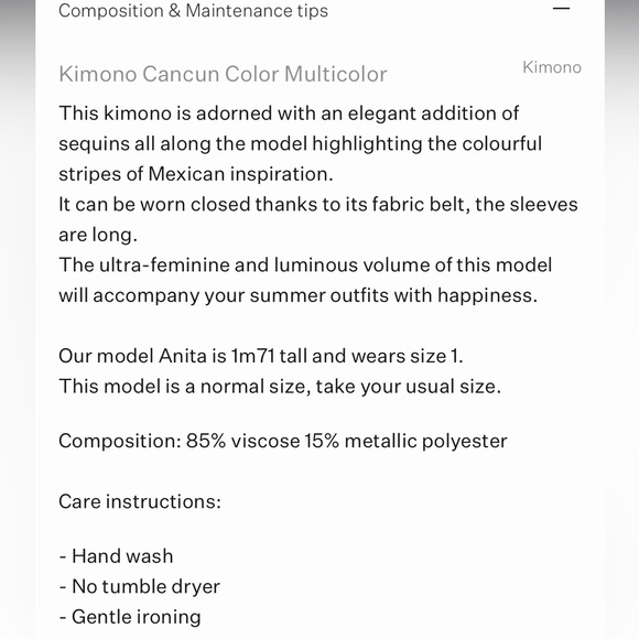 Mes Demoiselles Striped Cancun Kimono Coverup - Picture 6 of 16